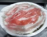 キャベツと豚しゃぶ肉のレンジ蒸し作り方4写真