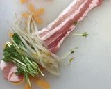 豆苗ともやしのヘルシー肉巻き作り方1写真