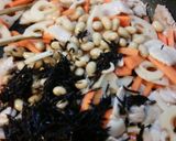 豚コマ肉と根菜と豆とひじき♪作り方4写真