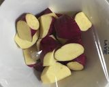 【レンジで１品】さつまいもと枝豆のサラダ作り方1写真