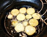 マクロビ☆揚げなすとにんにくのあんかけ作り方3写真
