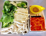 キノコとセロリの和風生姜スープ作り方1写真
