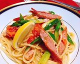 カマンベールとトマトのレモン風味パスタ作り方8写真