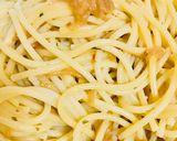 なめたけパスタ(ガーリックスプレッド編)作り方4写真