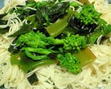 菜の花とワカメちゃん✿そうめん✿パスタ作り方3写真