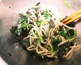 ほうれん草ともやしの海苔ずあえ作り方4写真