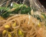 めんつゆでナムル（豆もやしと小松菜）作り方3写真