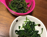 ほうれん草の和風おひたし♬*゜作り方1写真