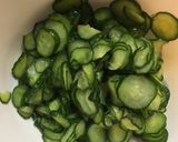 薄切りきゅうりでキューちゃん作り方1写真