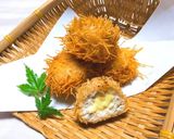 ◆イガグリみたいな鶏ひき肉の揚げだんご♪作り方6写真