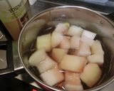 冬瓜の赤ワイン煮込み・おろしポン酢あん作り方2写真