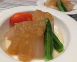 冬瓜の赤ワイン煮込み・おろしポン酢あん作り方3写真