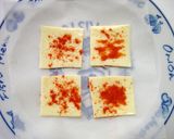 レンジde簡単★チリチーズクラッカー★作り方1写真