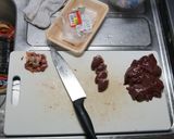 １人前で２８円。レバーのピリ辛甘露煮作り方1写真