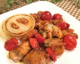 簡単☘️カリカリチキンのカレー炒め作り方5写真