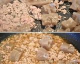 こんにゃくの甘辛そぼろあん作り方3写真