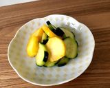 【白だしで簡単】ズッキーニのにんにく漬け作り方6写真
