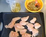 油は少量☆サッパリ食べる揚げない油淋鶏！作り方1写真
