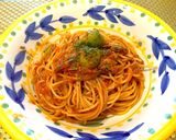 オリーブとオイルサーディンのトマトパスタ作り方5写真
