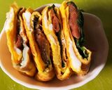 梅と大葉の卵焼き作り方3写真