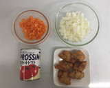 簡単！唐揚げトマト煮込み作り方2写真