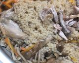 手羽先ときのこの炊き込みご飯 QC 鶏肉作り方3写真