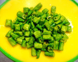 ししとうとナスの挽肉炒め作り方1写真