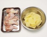 甘から鶏手羽じゃが~照り煮作り方1写真
