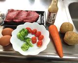 牛ステーキの彩り添え!(^^)!作り方1写真