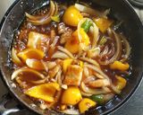 豚ロース肉の黒酢酢豚作り方7写真