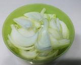 ナス、玉ネギ、舞茸で素麺の野菜つけ汁作り方2写真
