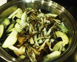ナス、玉ネギ、舞茸で素麺の野菜つけ汁作り方4写真