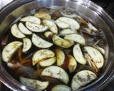 ナス、玉ネギ、舞茸で素麺の野菜つけ汁作り方5写真