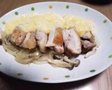 チキンソテーの白だし卵あんかけ作り方7写真