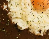 レトルトカレーの具☆シンプルデコの生卵作り方2写真