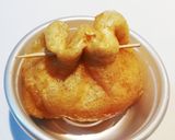 黄金比☆じゅわっとたまご巾着煮！作り方4写真