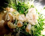 白だし＋マヨで☆カイワレと帆立のサラダ作り方2写真