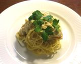 タラコ、レモン、コラトゥーラのパスタ作り方5写真
