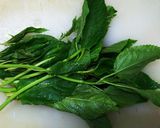 モロヘイヤの麺つゆ漬け♪作り方1写真