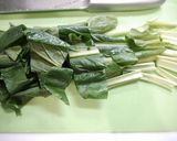 簡単！小松菜のゴマ味噌炒め作り方1写真