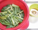簡単！小松菜のゴマ味噌炒め作り方2写真