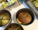 カスタードクリーム入り抹茶カップケーキ♪作り方9写真