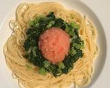 明太子と野沢菜のパスタ作り方5写真
