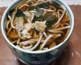 シモフリシメジ、ワカメの温蕎麦（＾＾）作り方8写真