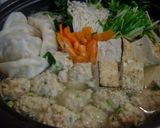 鶏団子＆水餃子の野菜たっぷり鍋作り方4写真