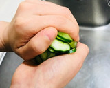 きゅうりとワカメの酢の物作り方1写真