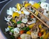 焼肉のたれ黒酢炒め作り方5写真