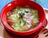 キャベツ大量消費★簡単コンソメスープ作り方5写真