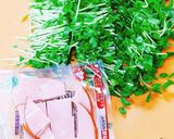 コーン入り♡豆苗&卵のバター醤油炒め♡作り方1写真