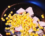 コーン入り♡豆苗&卵のバター醤油炒め♡作り方4写真